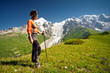 Trekking in Caucasus mountains Georgia, Svaneti region