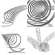 Collage. Metal springs