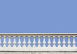 stone white balustrade with pillar