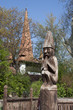 Budapest  - Giardino zoologico -scultura legno