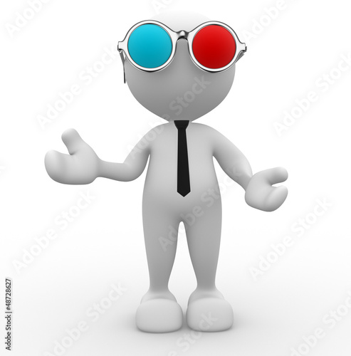 Illustration: 3d glasses 3d glasses