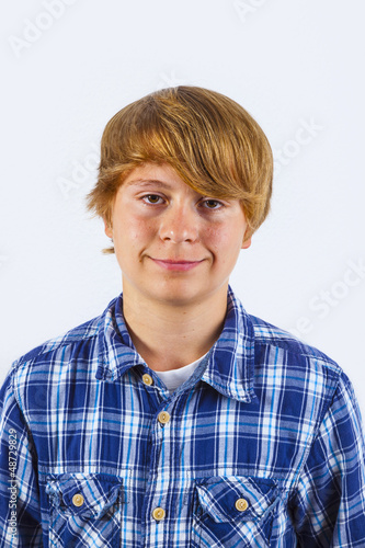 Photo: portrait of handsome smiling boy portrait of handsome smiling boy