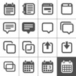Notes, memos and plans icons