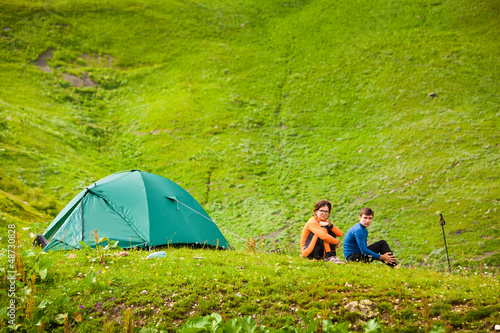 Photo: Hiker at the rest Hiker at the rest