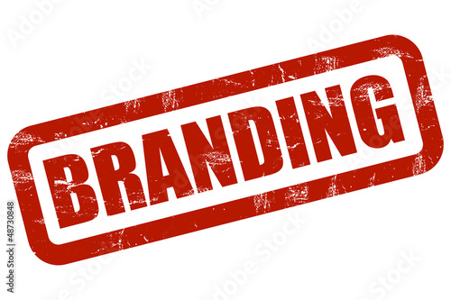 Illustration: Grunge Stempel rot BRANDING Grunge Stempel rot BRANDING
