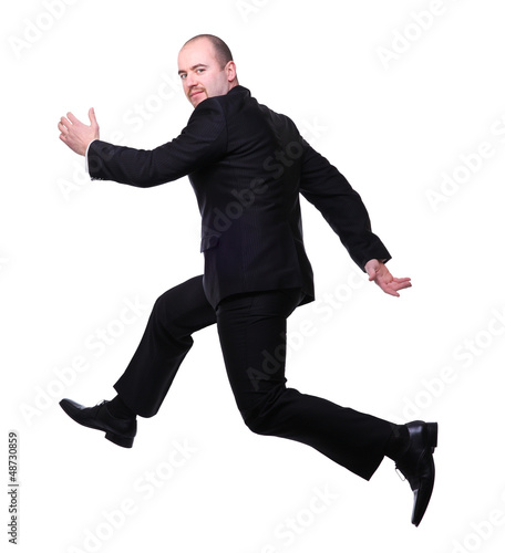 Photo: running businessman running businessman