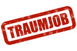 Grunge Stempel rot TRAUMJOB