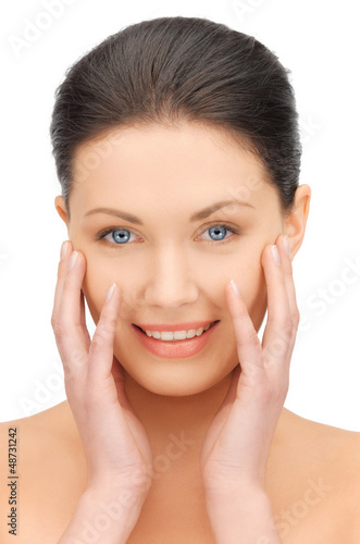 Photo: face and hands of beautiful woman face and hands of beautiful woman