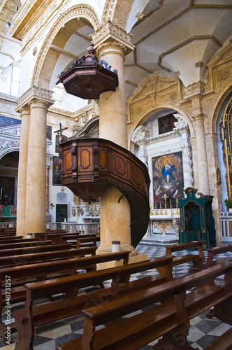 Photo: Basilica Cathedral of St. Agata. Gallipoli. Puglia. Italy. Basilica Cathedral of St. Agata. Gallipoli. Puglia. Italy.