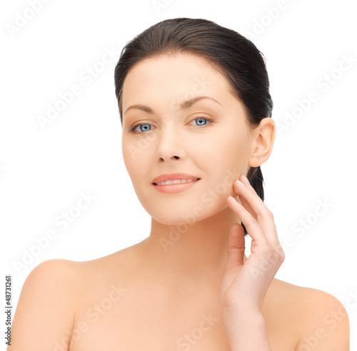 Photo: face and hands of beautiful woman face and hands of beautiful woman
