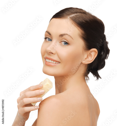 Photo: woman with soap woman with soap