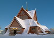 Kiruna Church in winter, Sweden