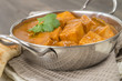 Paneer Butter Masala - Indian curd cheese curry in a balti dish.