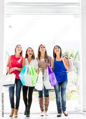 Photo: Women at the shopping center Women at the shopping center