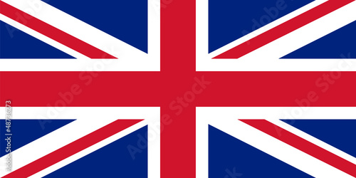 Vector: Flag of the UK with correct proportions and color scheme Flag of the UK with correct proportions and color scheme