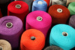Photo: closeup of colorful threads closeup of colorful threads