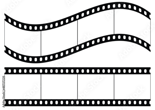Vector: Vector scratched seamless film strips Vector scratched seamless film strips