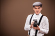 Photo: Antique photographer outfit and dslr Antique photographer outfit and dslr