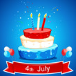 Cake in American Flag Color