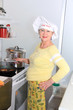 Woman cooking in the kitchen