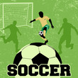 Soccer grunge poster