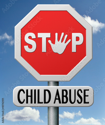Illustration: stop child abuse stop child abuse