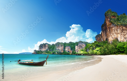 Photo: Railay beach in Krabi Thailand Railay beach in Krabi Thailand