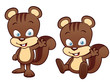 illustration of Cartoon squirrel