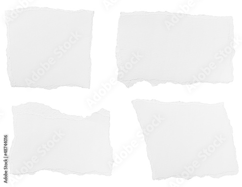 Photo: white paper ripped message background white paper ripped message background