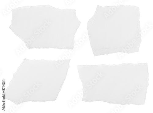Photo: white paper ripped message background white paper ripped message background