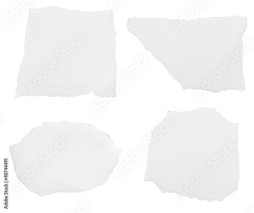 Photo: white paper ripped message background white paper ripped message background