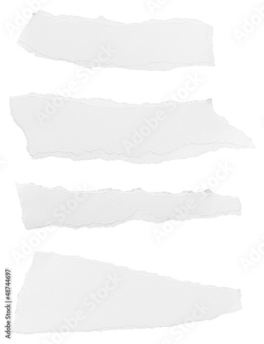 Photo: white paper ripped message background white paper ripped message background