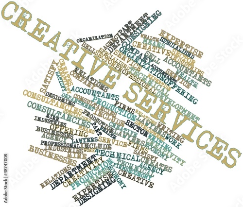 Illustration: Word cloud for Creative services Word cloud for Creative services