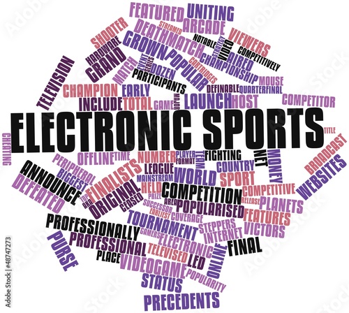 Illustration: Word cloud for Electronic sports Word cloud for Electronic sports