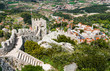 Aerial view of Sintra city, Portugal