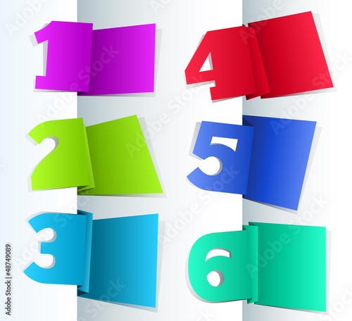 Vector: Set of Paper Tag Labels Set of Paper Tag Labels