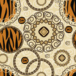 Vector: Abstract seamless background with tiger skin pattern Abstract seamless background with tiger skin pattern