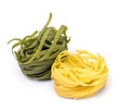 Yellow and Green Tagliatelle