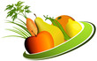 Vector: Fruit and vegetable circle Fruit and vegetable circle