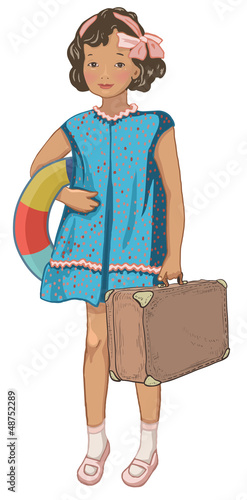 Vector: Vintage bon voyage character Vintage bon voyage character