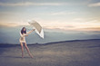 woman with umbrella