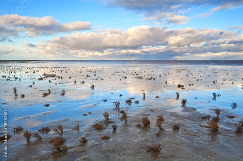 Photo: low tide in North sea low tide in North sea