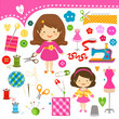 sewing girls