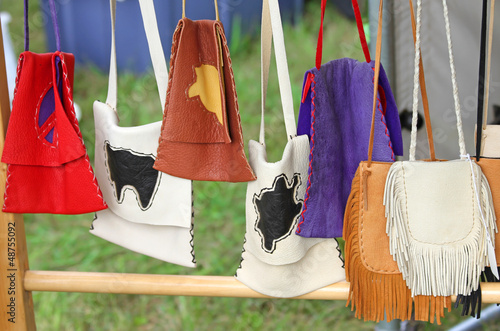 Photo: Colorful Hand Made Native American Pouches Colorful Hand Made Native American Pouches