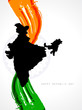 Artistic Indian flag design