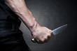 Hand with a knife