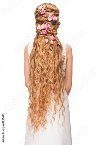 Photo: Woman with Curly Long Hair Woman with Curly Long Hair