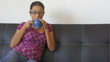 Drinking Coffee