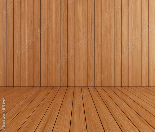 Illustration: wooden room wooden room