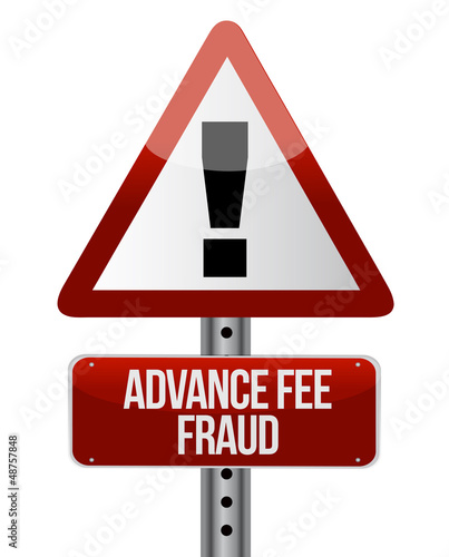 Illustration: advance fee fraud concept advance fee fraud concept